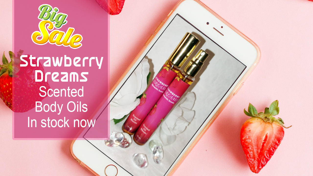 Strawberry Dreams Scented Body OIl Cover